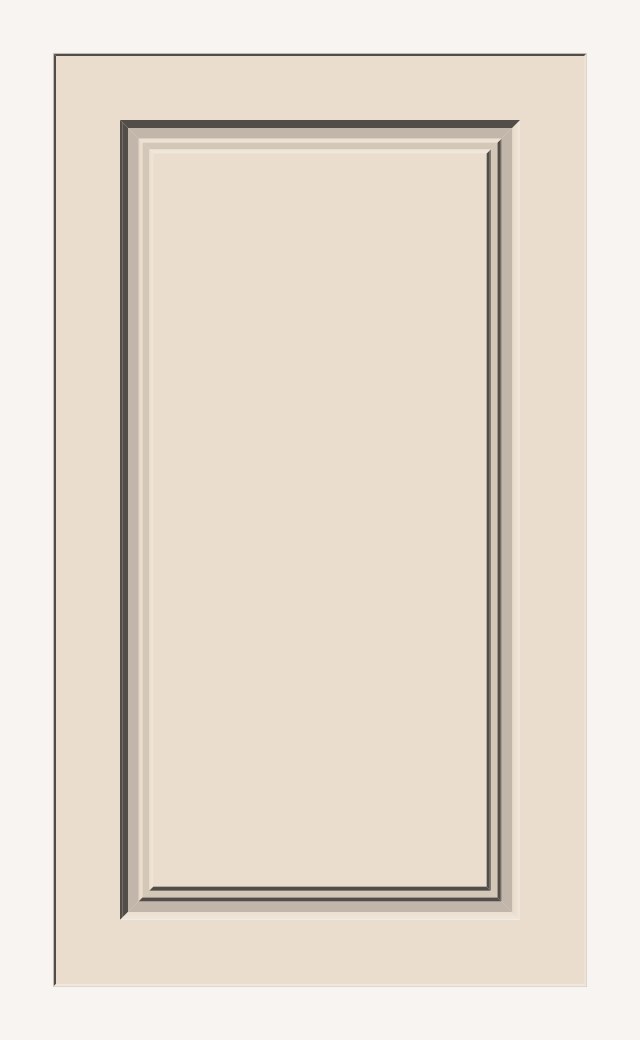106-BevelDoubleStep door front, 400 × 700 mm