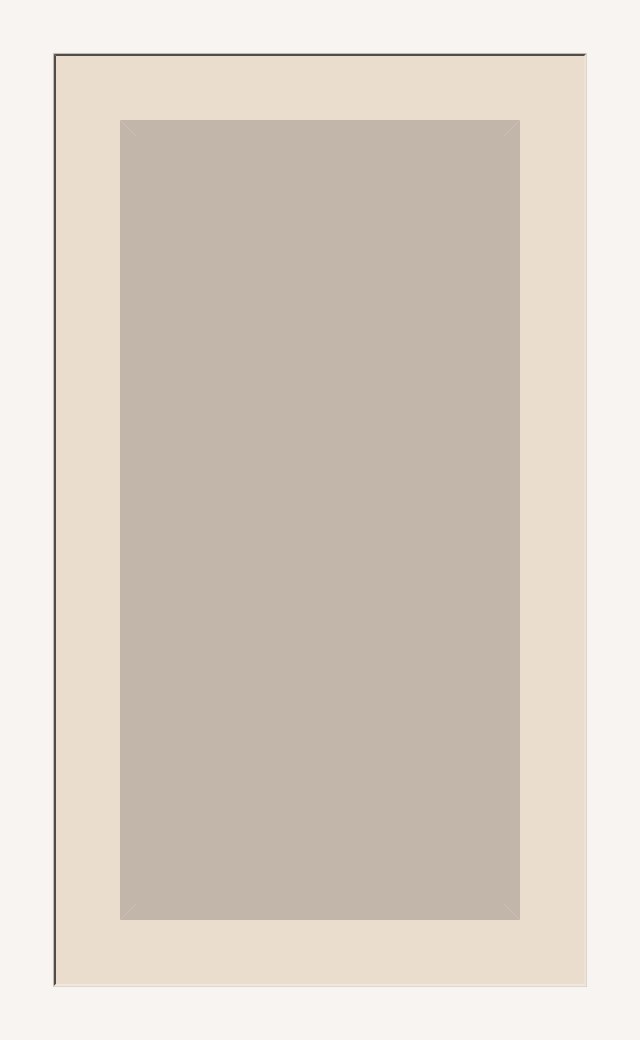 108-ShakerRecessed door front, 400 × 700 mm
