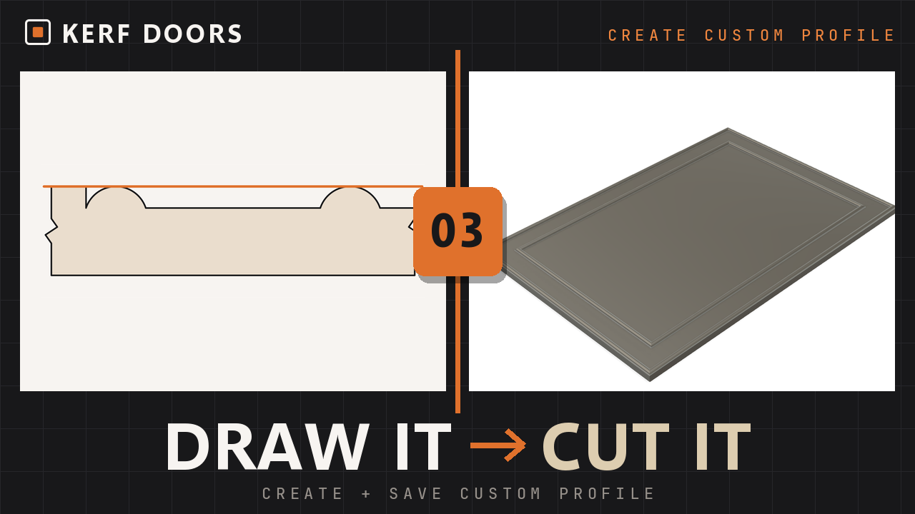 Tutorial 03 thumbnail: Draw your own groove profile