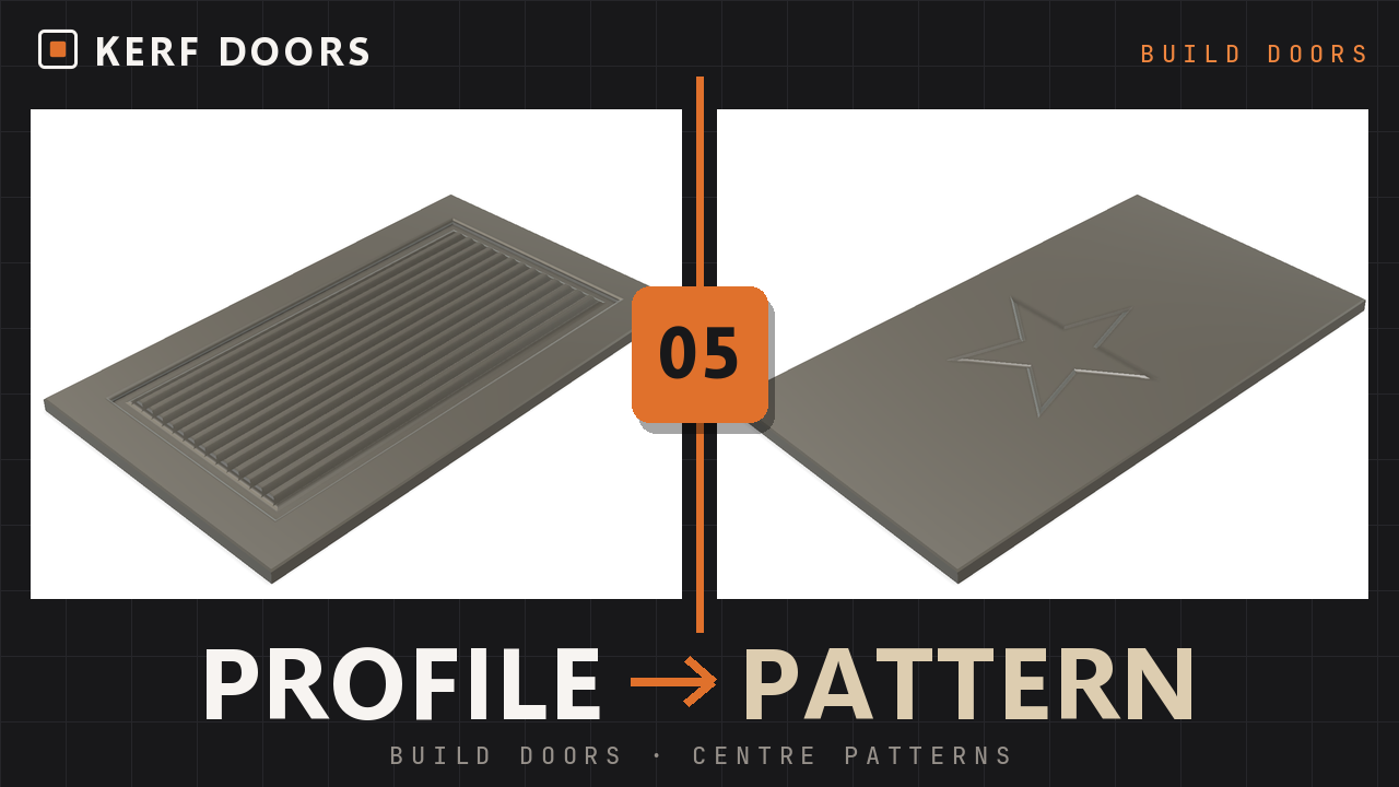 Tutorial 05 thumbnail: Browse the profiles, add a centre pattern