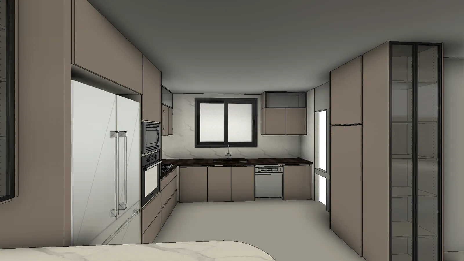Kitchen view 5: the frame Kerf Photo Shoot saved from the Fusion model