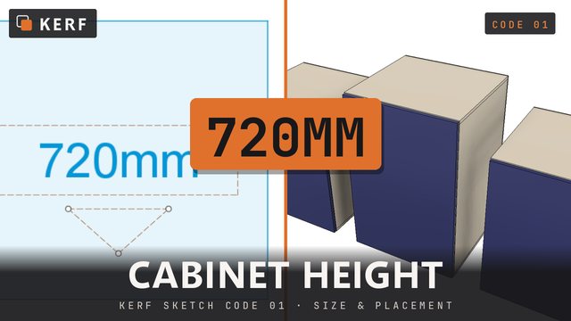 720MM: Height, cabinet by cabinet