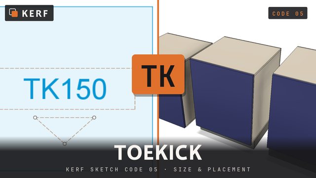 TK: A plinth under the cabinet