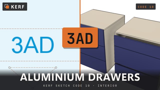 3AD: Aluminium gola drawers