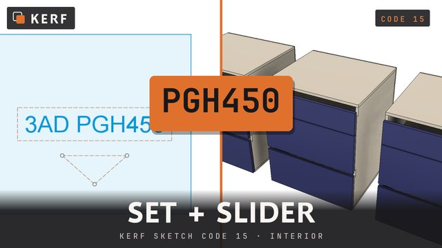 PGH450: Configuration and slider, one code