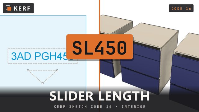 SL450: Aluminium slider length