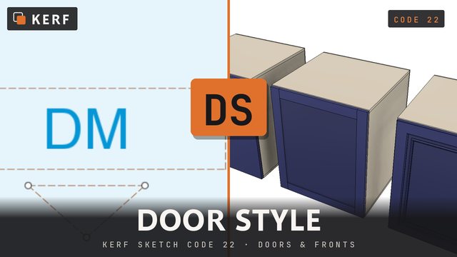 DS: Door style, per cabinet