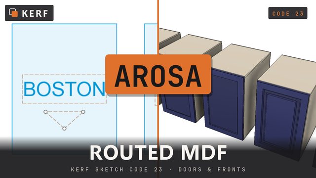AROSA: Five routed MDF doors