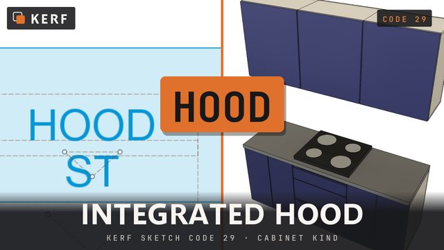HOOD: A hood inside the wall cabinet