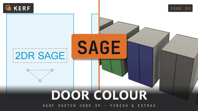 SAGE: Door colour, per cabinet