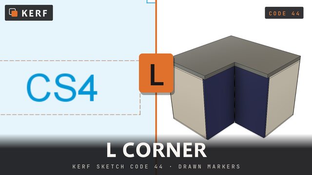 L PROFILE: A true L corner cabinet