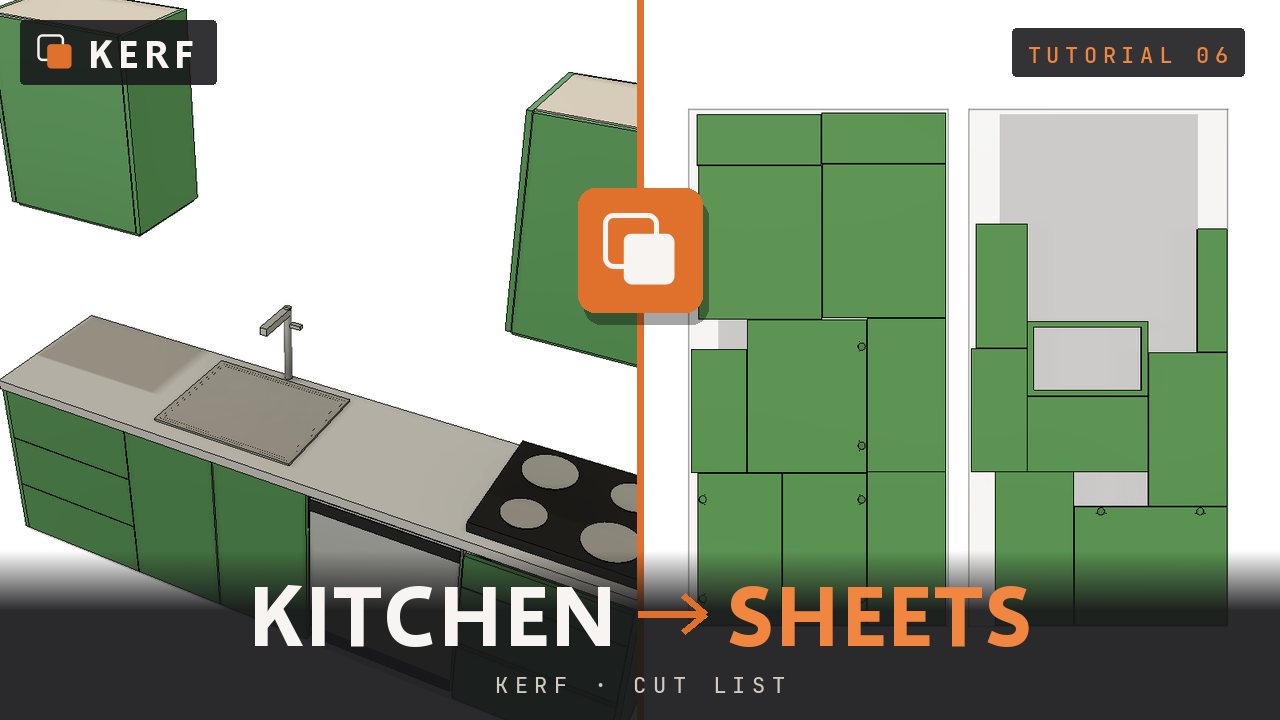 Tutorial 06 thumbnail: Cut list, nesting and paperwork