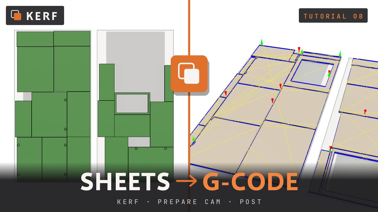 Tutorial 08 thumbnail: Prepare CAM and post G-code